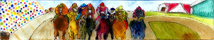 Photo Finish Painting by Phil Strang