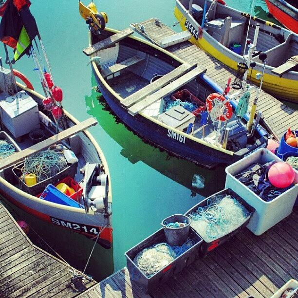 Photo: Fishing Boats And Tackle Photograph by Steve Cox