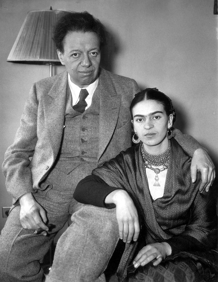Artist Photograph - Photo Shows Diego Rivera And His Wife by Everett
