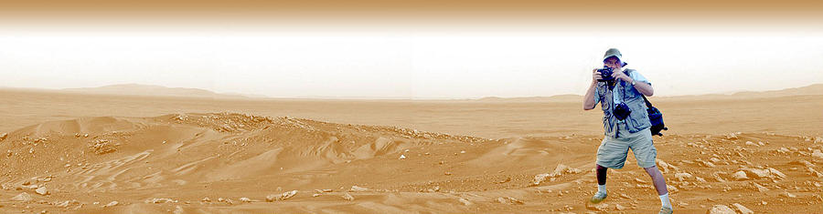 Photographer on Mars Photograph by Larry Mulvehill