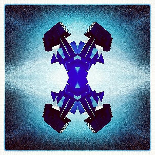 Abstract Photograph - #photowizard #hipstamatic #symmetry by Nicolas Marois