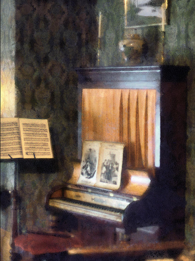 Piano and Sheet Music on Stand Photograph by Susan Savad