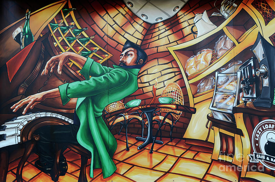 Graffiti Photograph - Piano Man 2 by Bob Christopher