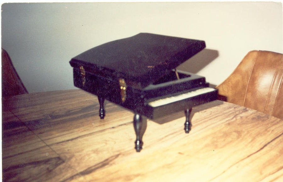 Piano Musical Box Mixed Media by Val Oconnor