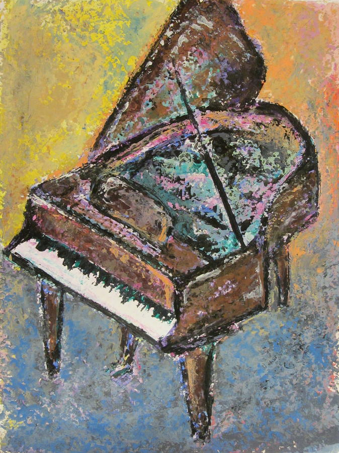 Piano Study 2 Painting by Anita Burgermeister
