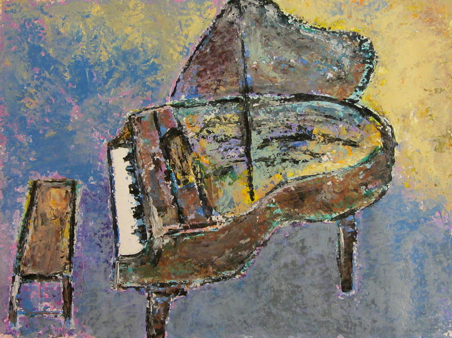Piano Study 3 Painting by Anita Burgermeister