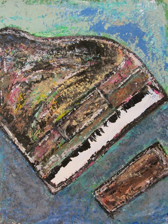 Piano Study 7 Painting by Anita Burgermeister