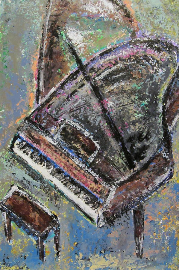 Piano Study 9 Painting by Anita Burgermeister