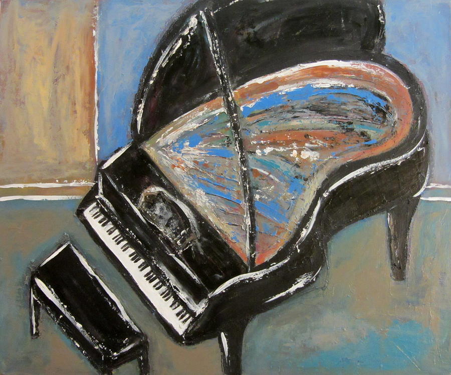Piano With Spiky Heel Painting by Anita Burgermeister