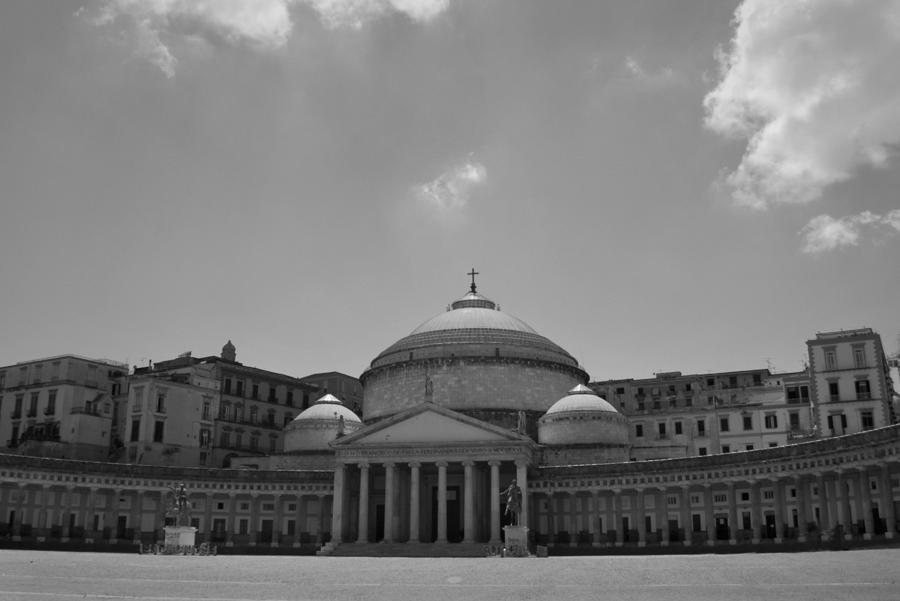 Black And White Photograph - Piazza Del Plebiscito by Terence Davis