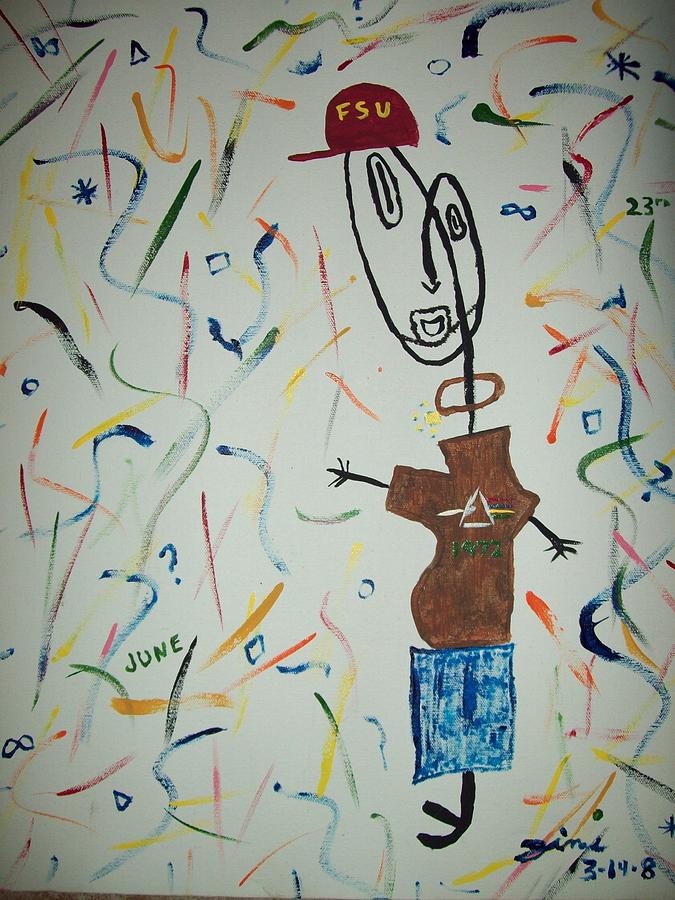 Abstract Painting - Picasso Jimi by Jimi Bush