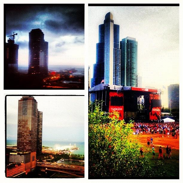 Chicago Photograph - #picframe #lolla Yesterday #chicago by Sara Wessendorf