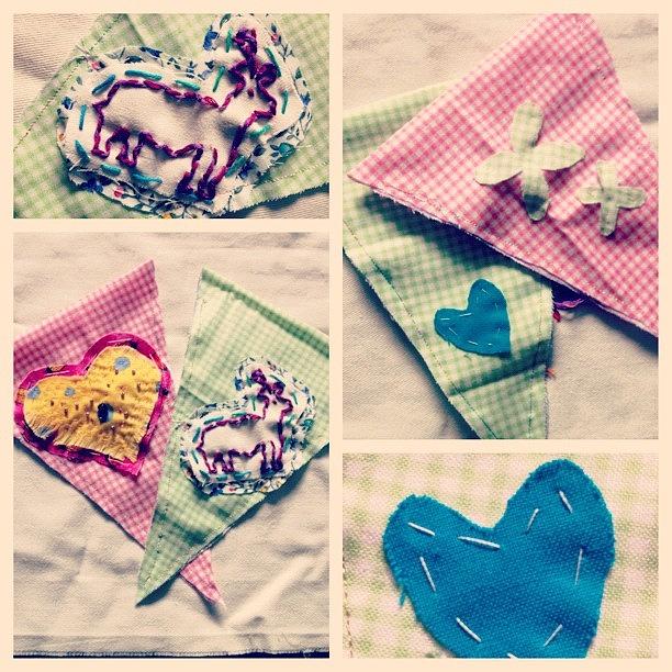Deer Photograph - #picstitch #sewing #bunting #samples by Grace Shine