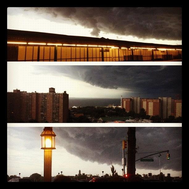 New York City Photograph - #picstitch #storm #nyc #brooklyn by Blazin One