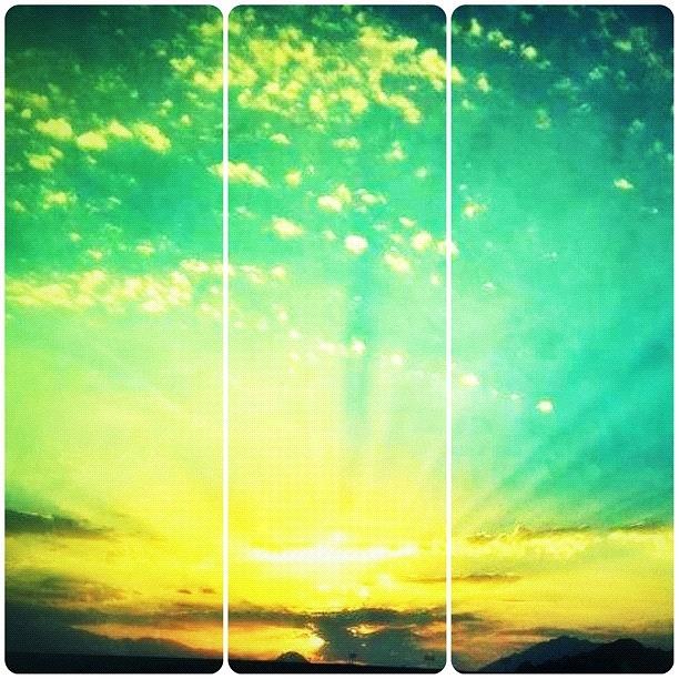 Clouds Photograph - #picstitch #sunrise #sun #sky #clouds by Mary  Hudgensrobles