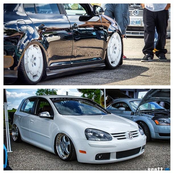 Golf Photograph - #picstitch #volkswagen #vagkraft #mk5 by Peter Rotolo