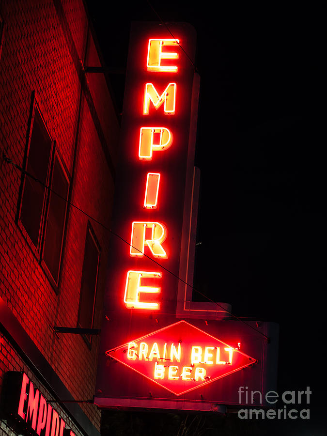 Picture Of Empire Tavern And Liquors Sign Fargo Nd Photograph