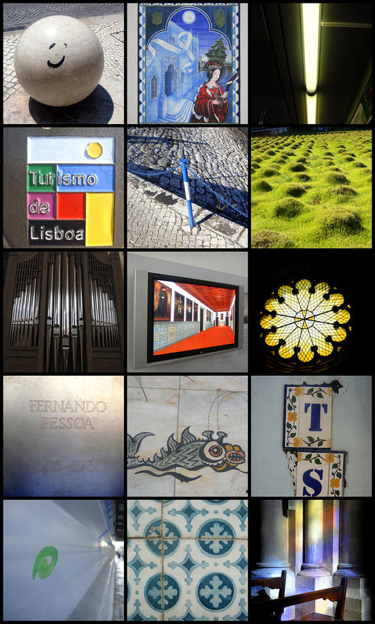 Collage Photograph - Pieces of Lisbon by Roberto Alamino
