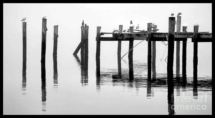 Pier Reflections Photograph by John Loreaux