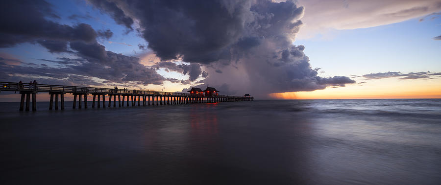 Pier Summer Showers Photograph by Nick  Shirghio