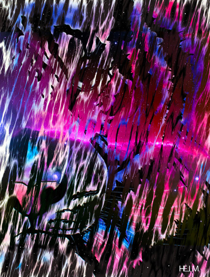Piercing aurora Digital Art by Mayhem Mediums