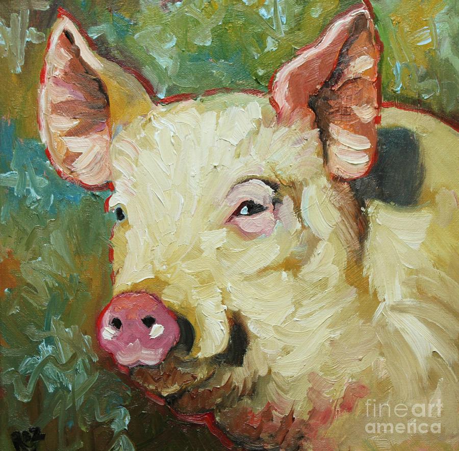 Pig 8 Painting by Rosilyn Young
