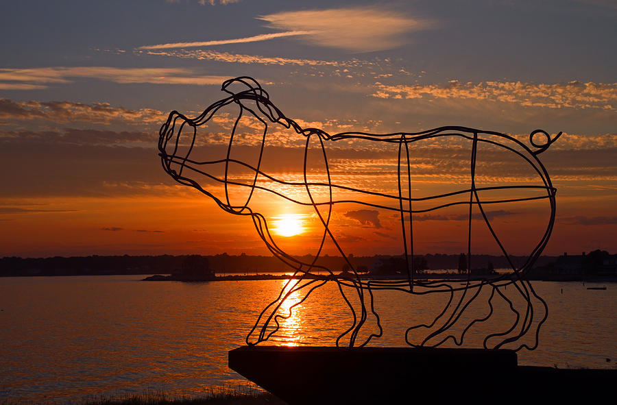 Pig Iron sunset Photograph by David Freuthal