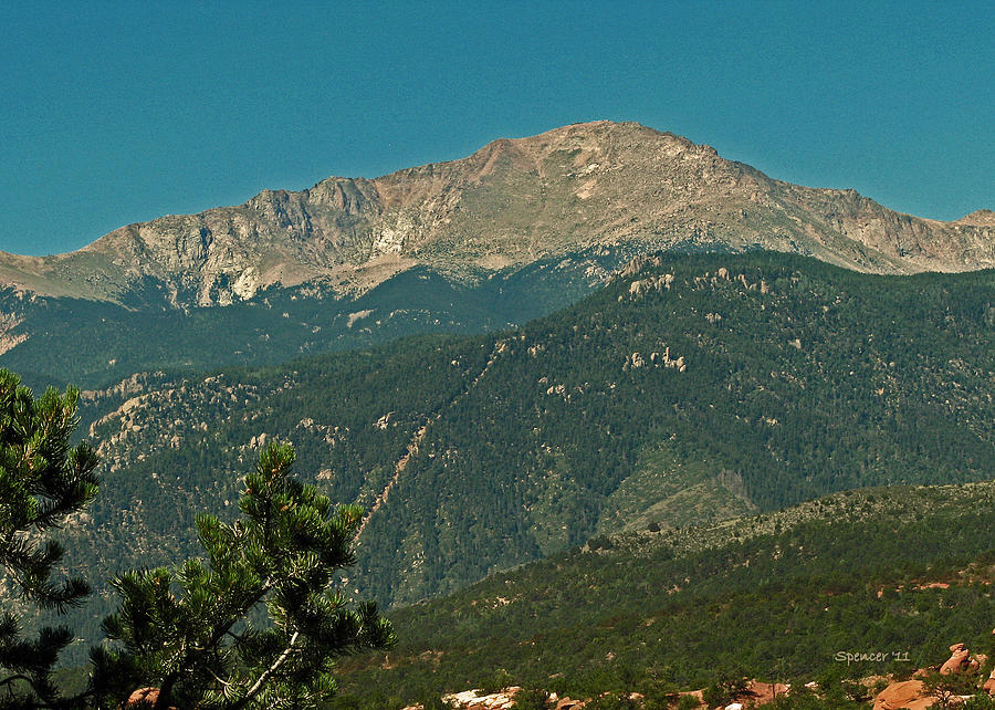 Pikes Peak Photograph by T Guy Spencer