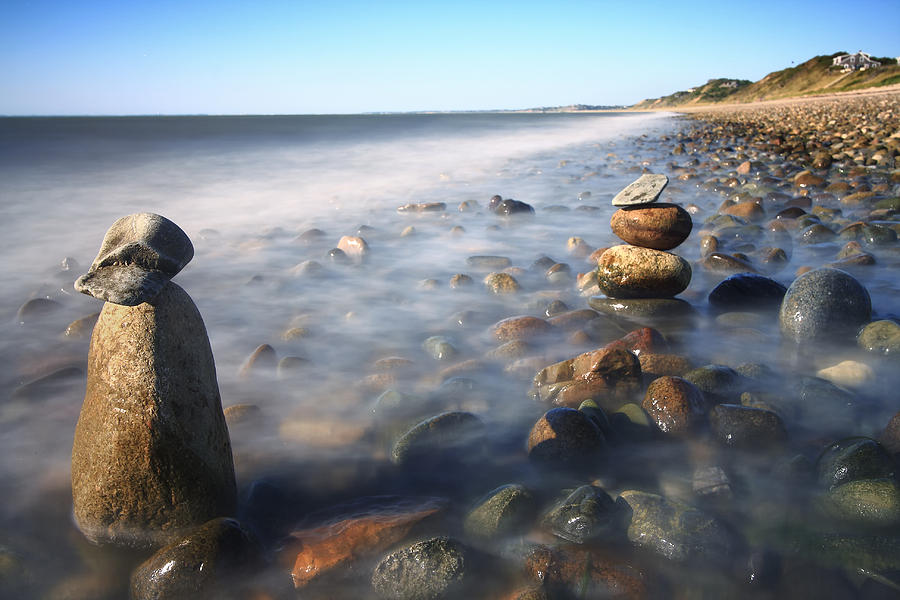 Pile Of Stones On Ryder Beach Truro MA Photograph by Darius Aniunas