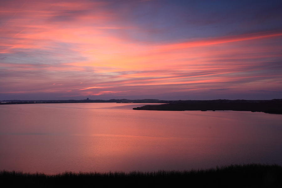 Pilgrim Lake Sunset Cape Cod National Seashore Photograph by John Burk
