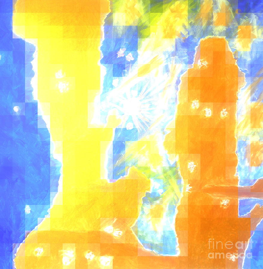 Pillars of Creation 2 Painting by Richard W Linford