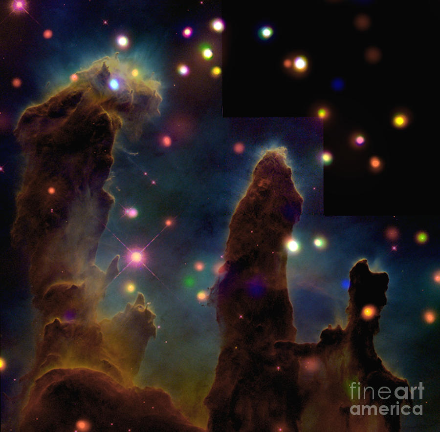 Chandra Photograph - Pillars Of Creation by Nasa