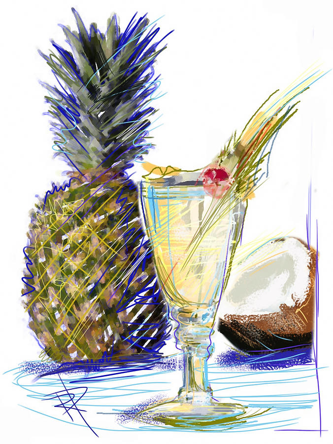 Pina Colada Mixed Media by Russell Pierce