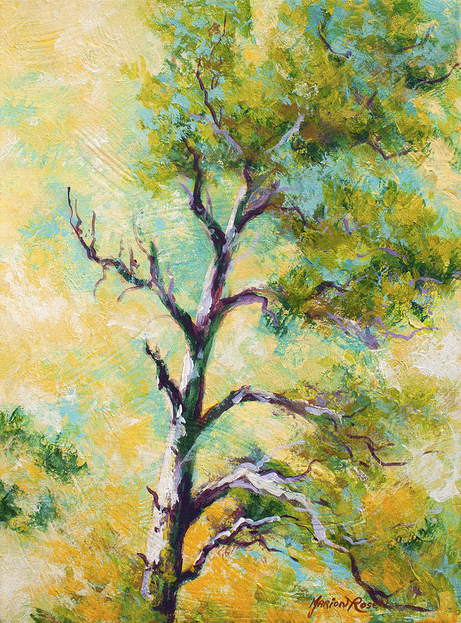 Pine Abstract Painting by Marion Rose