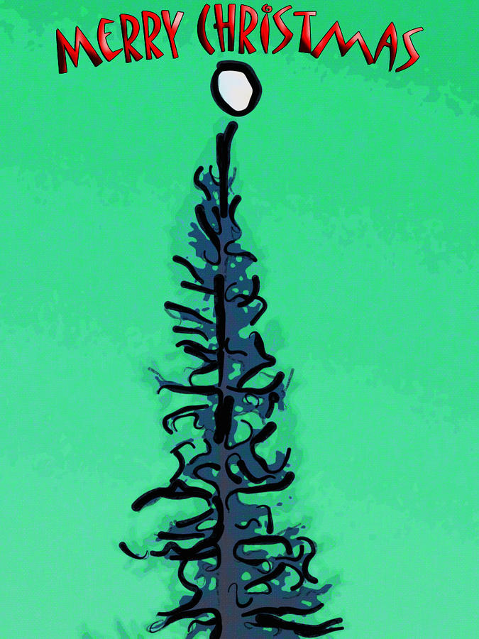 Pine Tree Christmas Mixed Media by Rob Tullis