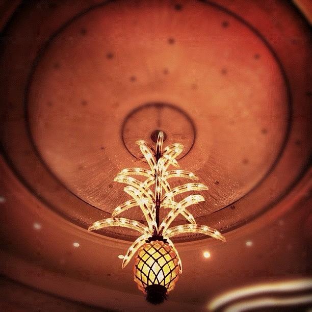 Pineapple Photograph - #pineapple #crystal #chandelier #dubai by Omar Alzaabi