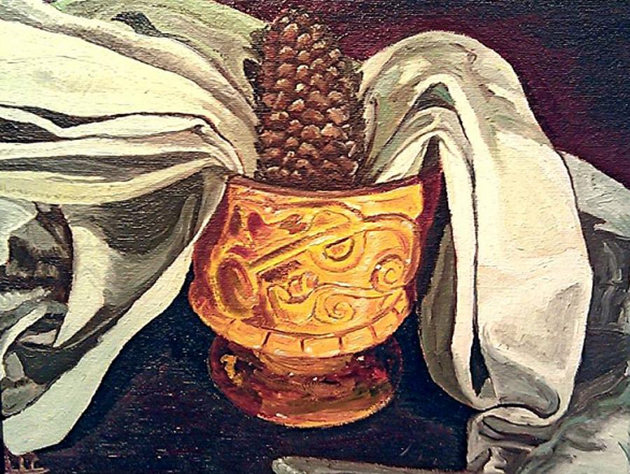 Still Life Painting - Pinecone by Andrew Hench