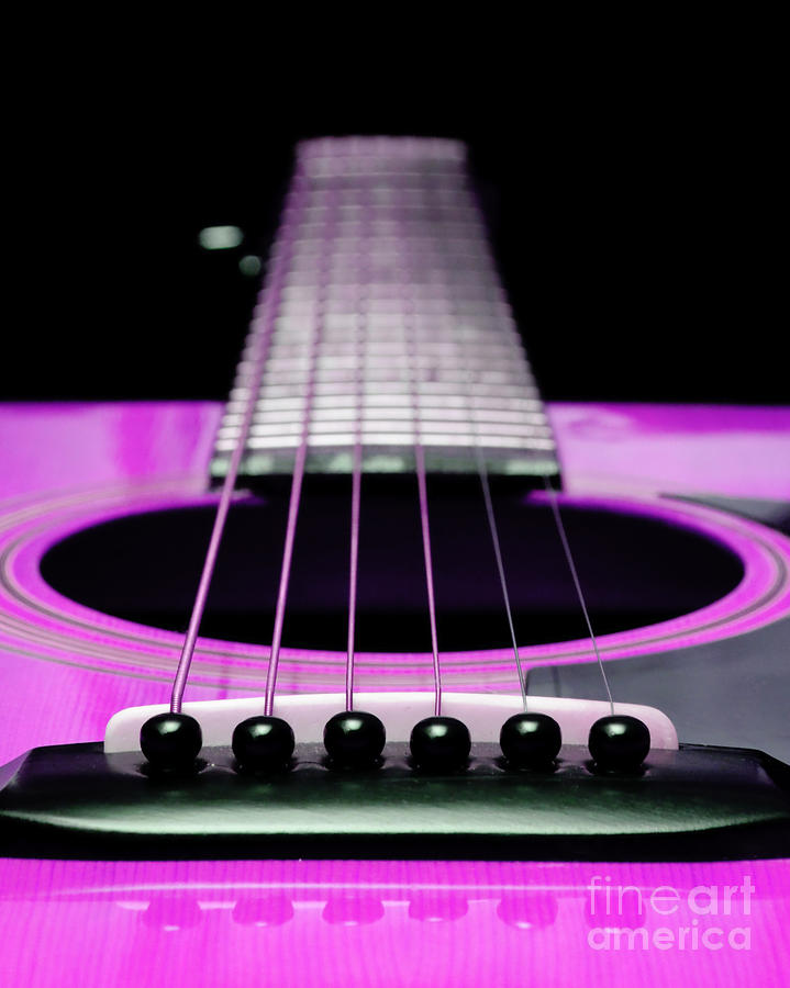Pink 2 Guitar 32 Photograph by Andee Design