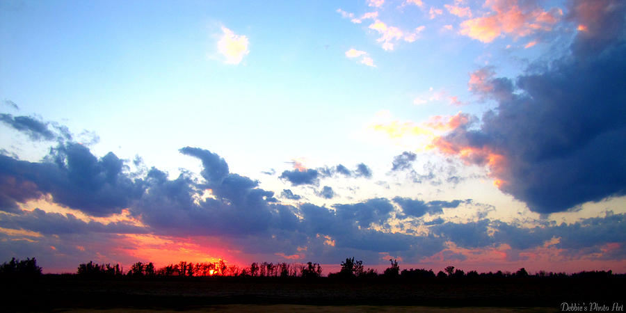 Pink and Blue sunset Photograph by Debbie Portwood