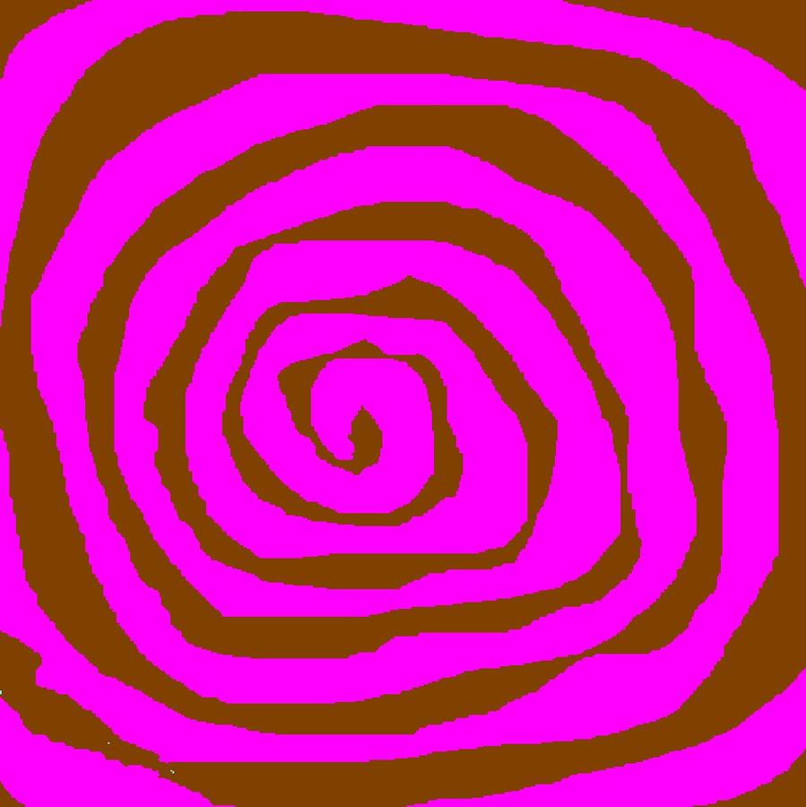 Pink And Brown Swirls Digital Art