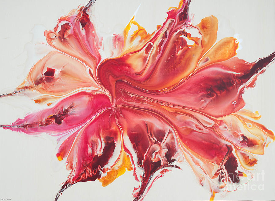 Pink Ardor Painting by Sherry Davis