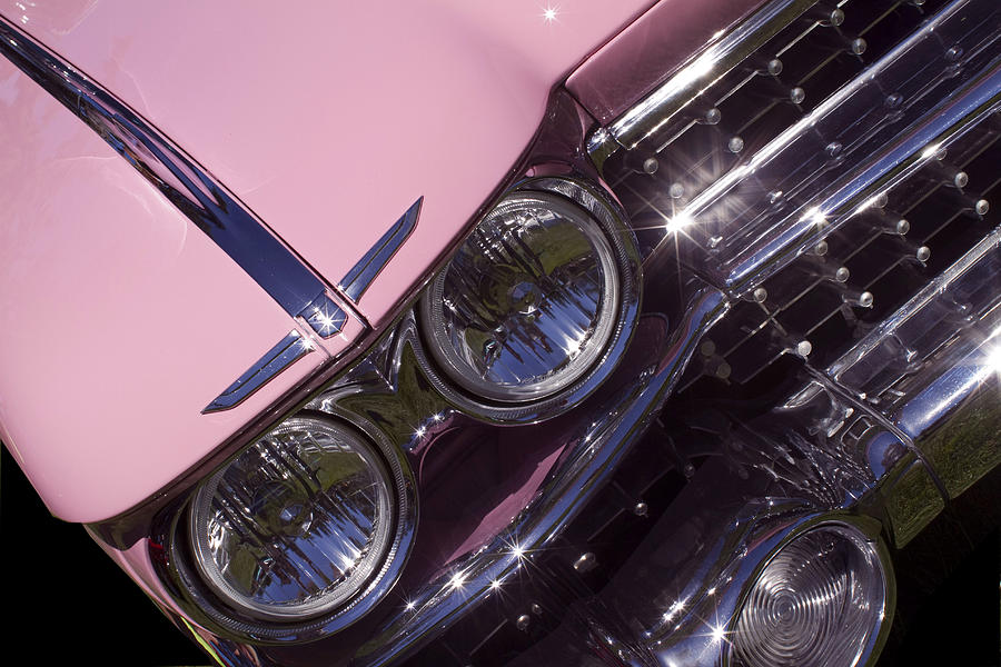 Pink Caddie Grill Photograph by Rebecca Cozart
