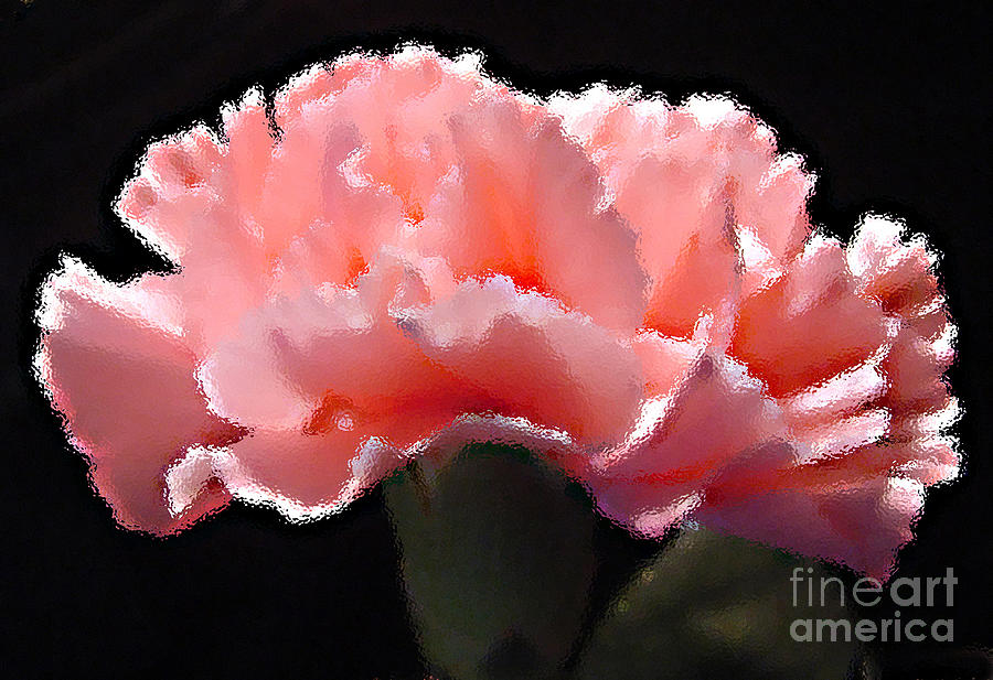 Pink Carnation Painting by Audrey Peaty