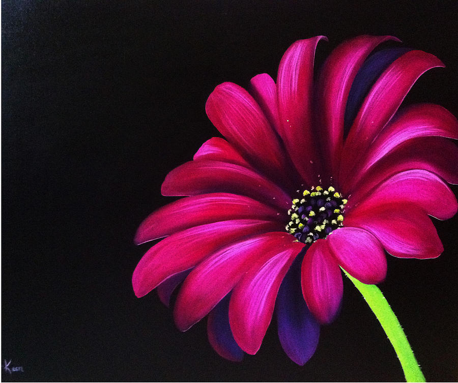 Pink Daisy Painting by Annie Keen - Fine Art America