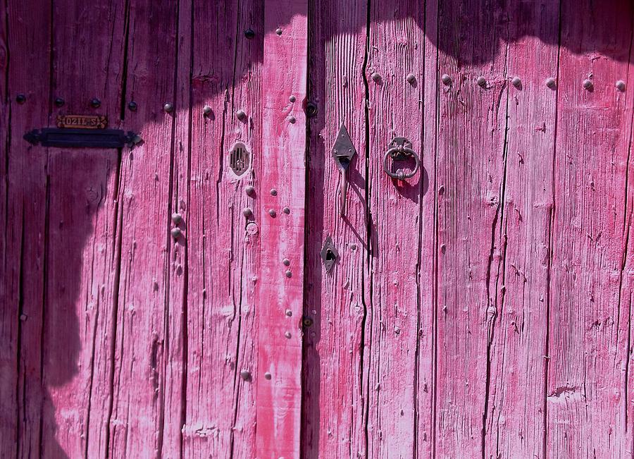 Farm Photograph - Pink Doors by Barbara Craig