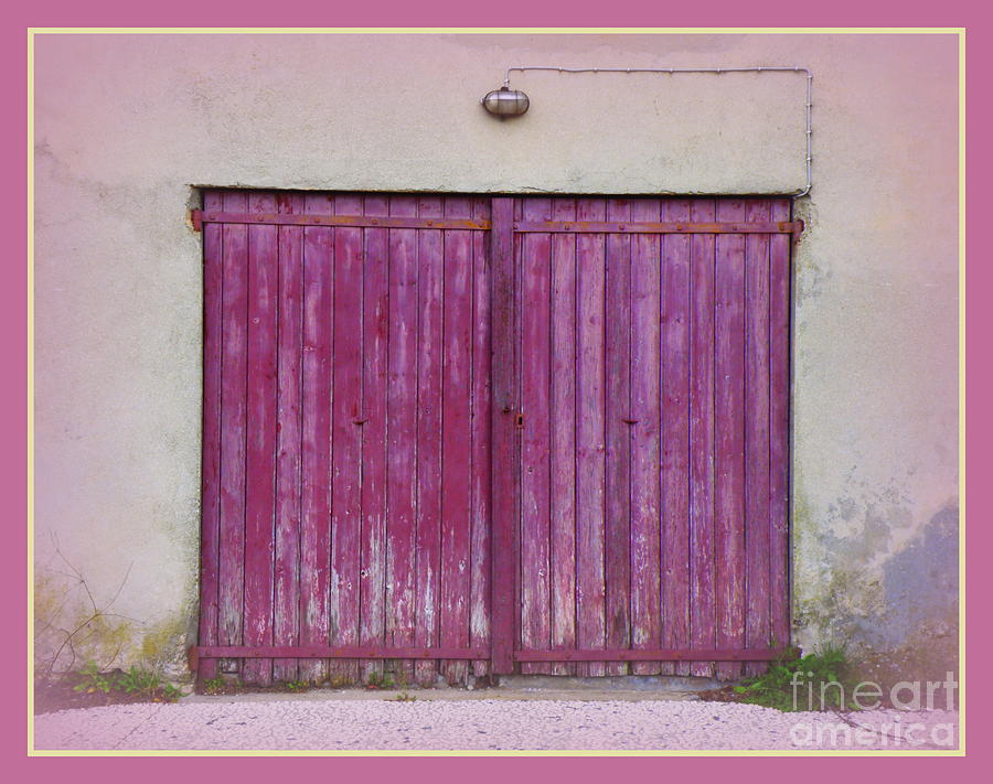 Pink Garage Door Photograph by Lainie Wrightson