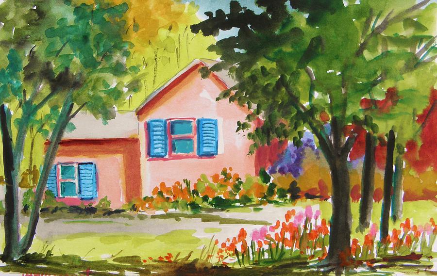 Pink House Painting by John Williams