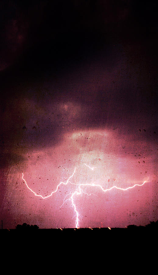 Pink Lightning Photograph by Charrie Shockey