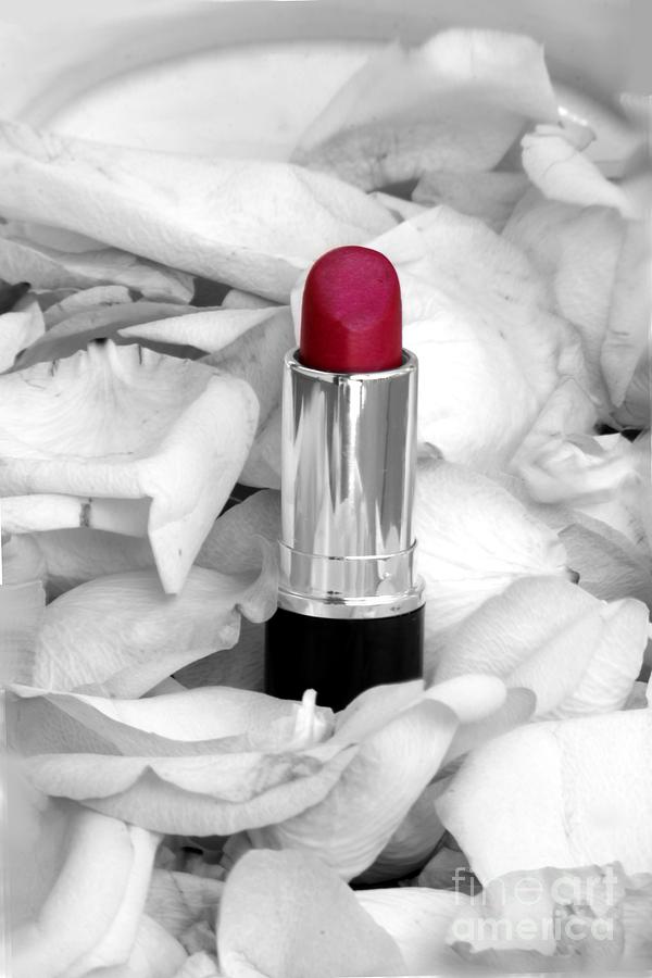 Flower Photograph - Pink Lipstick by Sophie Vigneault