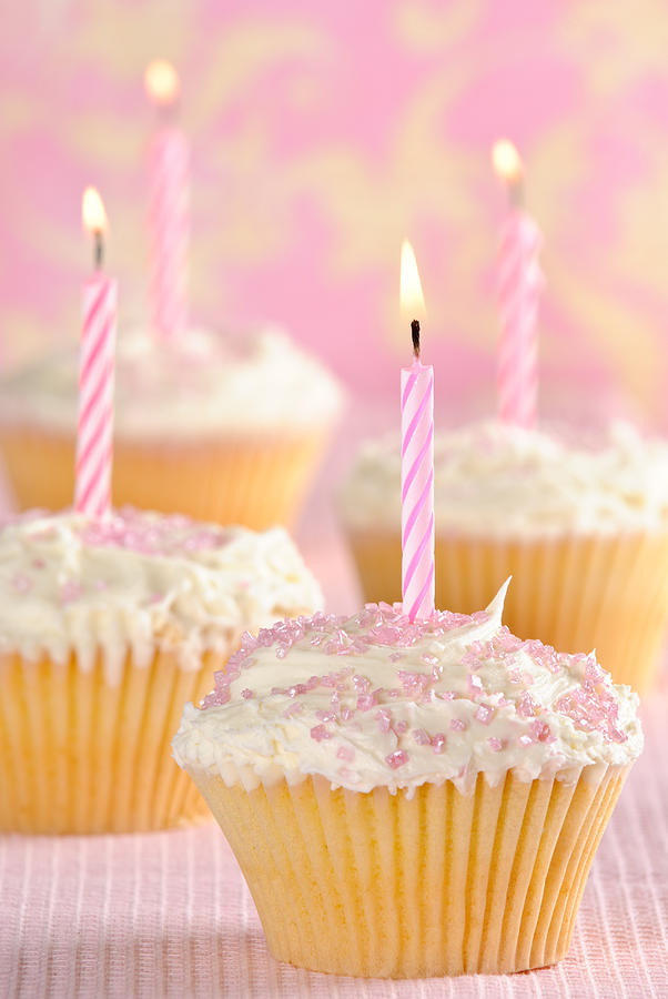 Fairy Photograph - Pink Party Cupcakes by Amanda Elwell